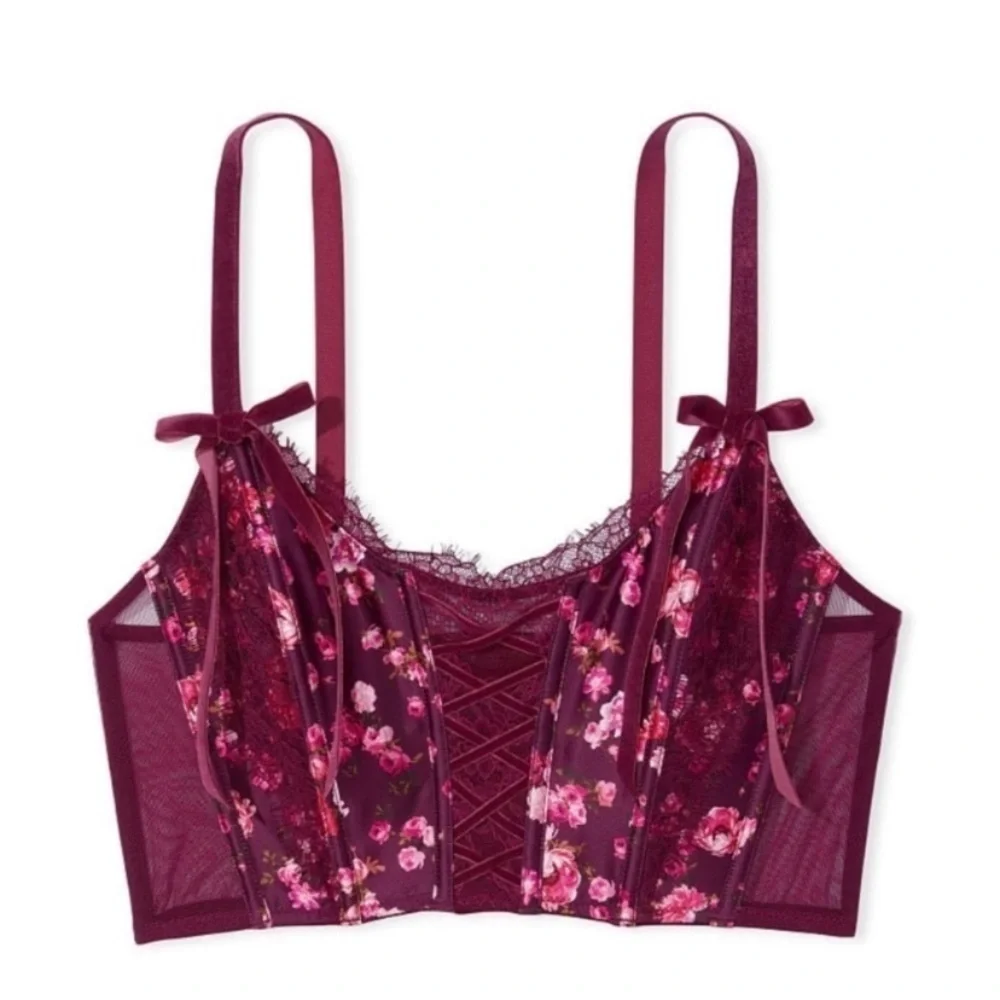 New! Victorias Secret TikTok floral corset bustier bra 22836